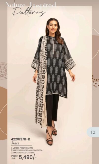 Nishat 3pcs Lawn suit
