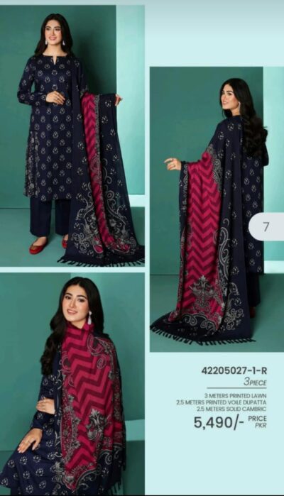 Nishat 3pcs Lawn suit