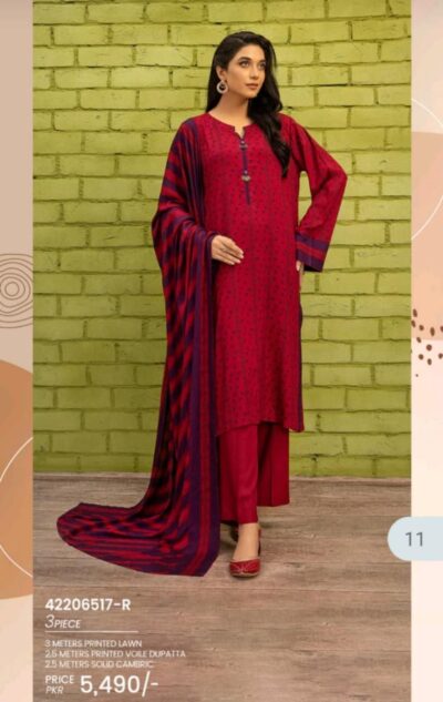 Nishat 3pcs Lawn suit