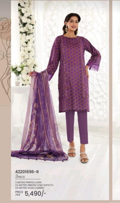Nishat 3pcs Lawn suit