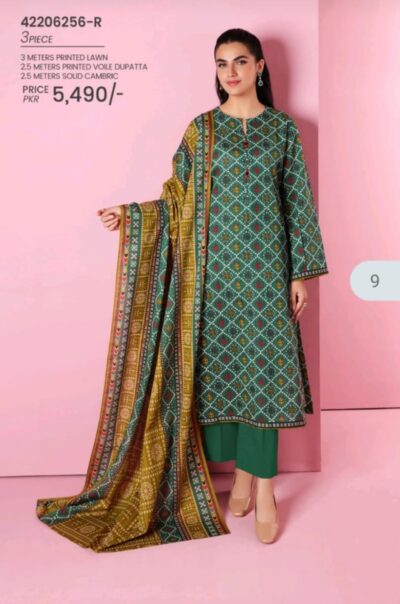 Nishat 3pcs Lawn suit